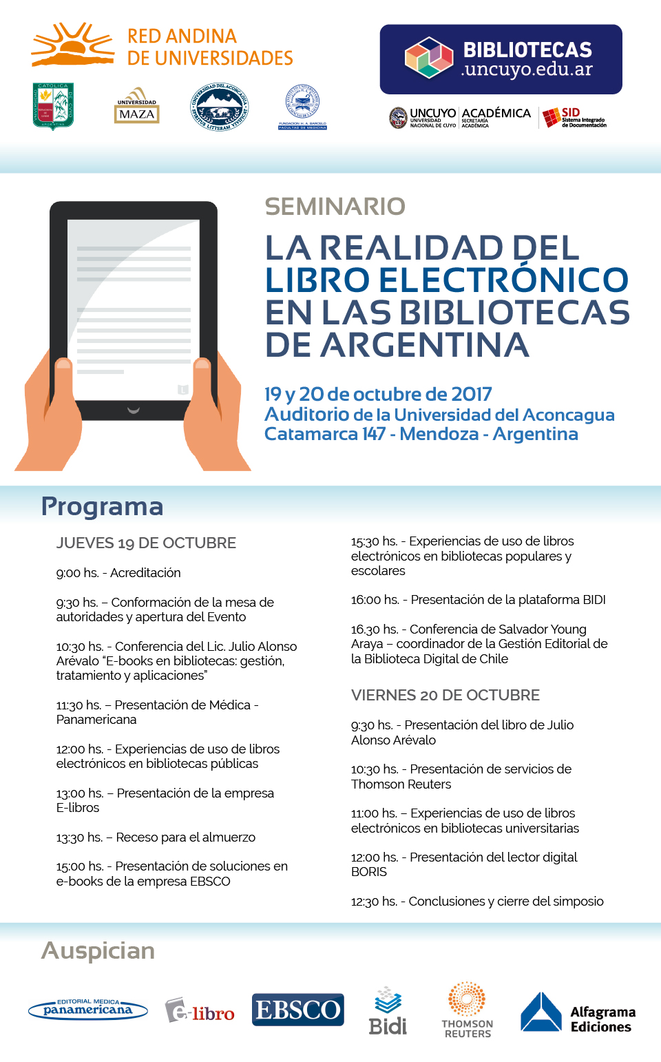 Seminario: La realidad del libro electrónico en las bibliotecas de Argentina