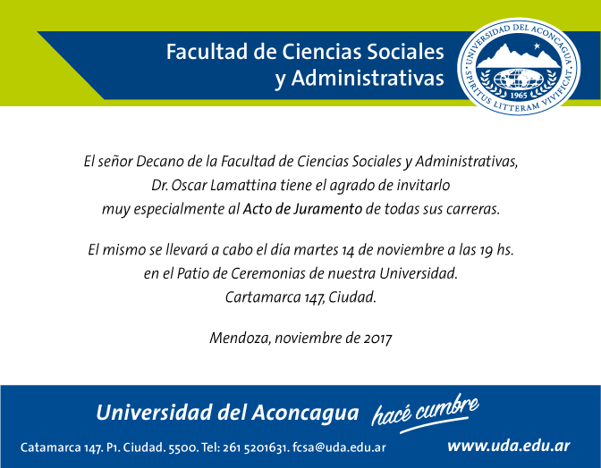 Invitación Juramento