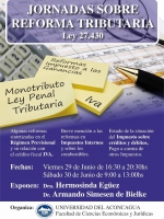 Jornadas sobre Reforma Tributaria (Ley 27430)