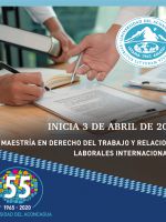 12º cohorte de la  MAESTRÍA EN DERECHO DEL TRABAJO Y RELACIONES LABORALES INTERNACIONALES 