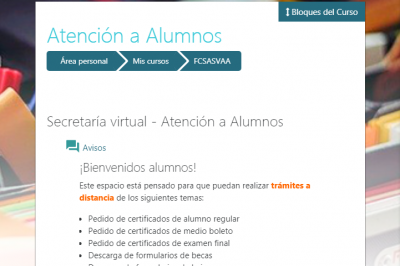 Atención Alumnos