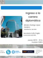 Ingreso carrera Diplomática