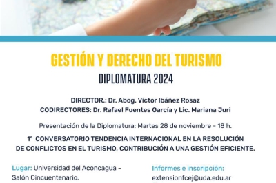 Diplomatura Superior en Gestión y Derecho del Turismo