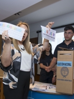 Charla sobre voto con boleta única en la Universidad del Aconcagua